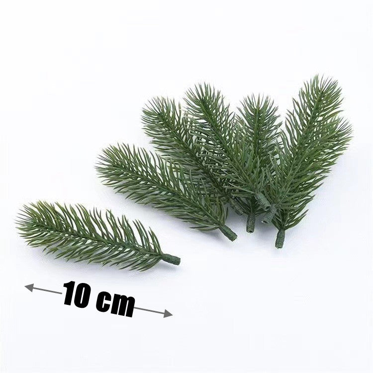 10 cm lang 60 Stück künstliche Tannenzweige Adventskranz-Deko