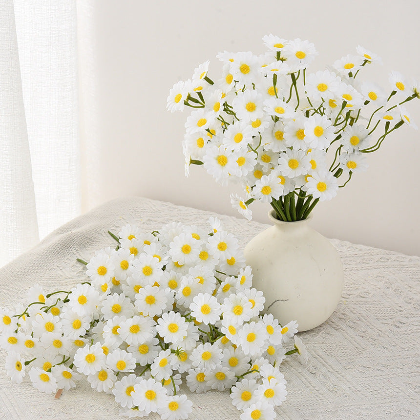Großhandel 27cm 1 Bündel künstliche Gänseblümchen für DIY-Projekte Künstliche Marguerite Blumen