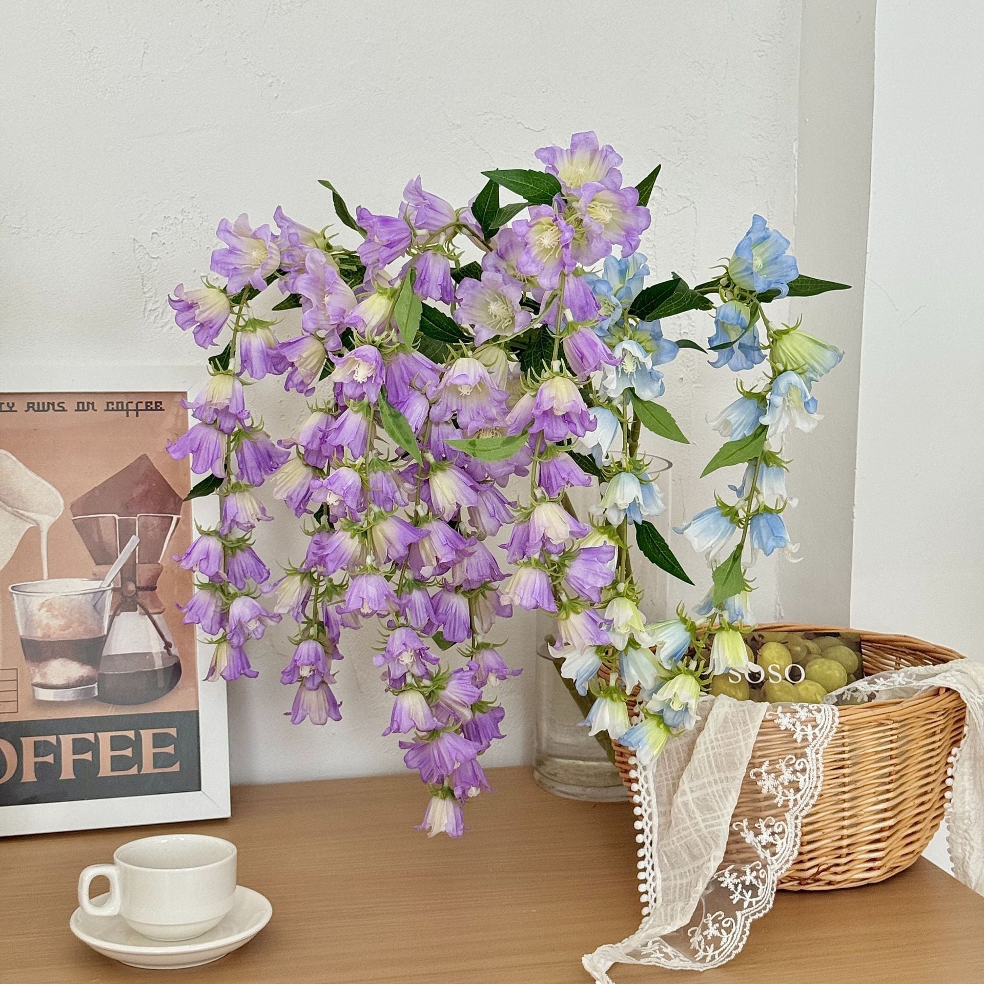 98 cm Extralange künstliche hängende Glockenblumen - Perfect für Hausdekoration