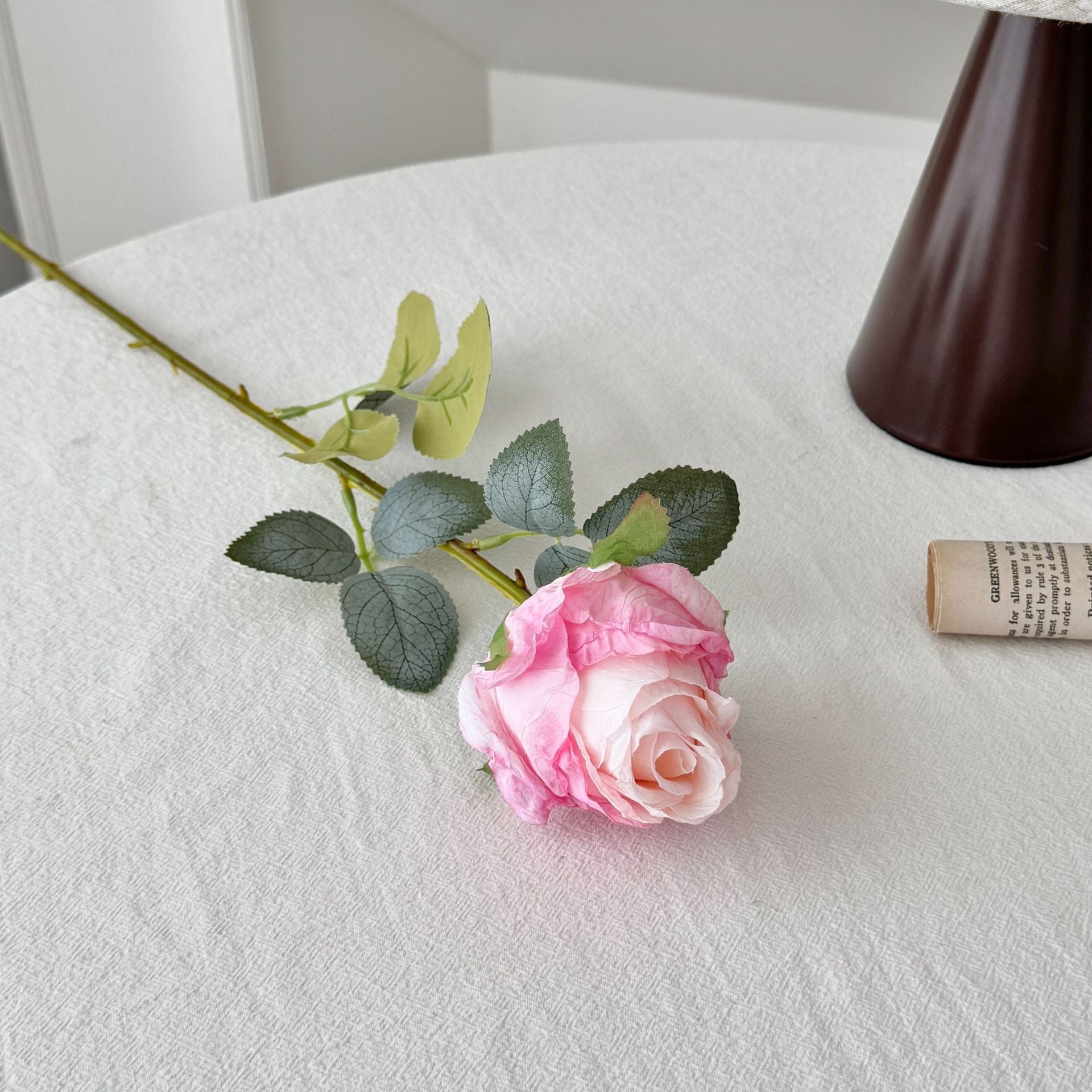 53 cm künstliche Rosen mit verbrannten Rändern