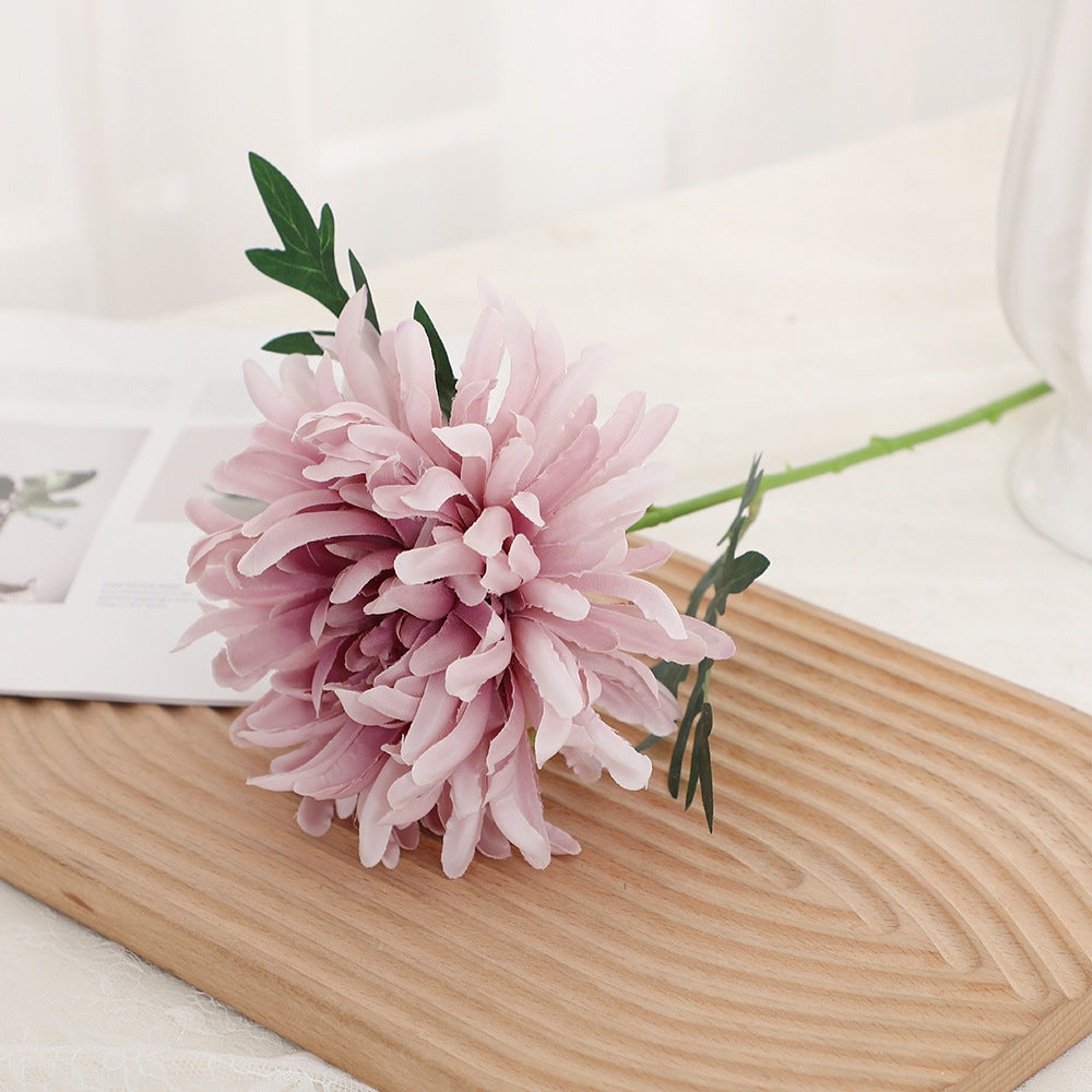 Großhandel 45cm Kunst-Pfingstrosen "Claw Chrysanthemum Premium Kräuselblumen für Party-Dekoration