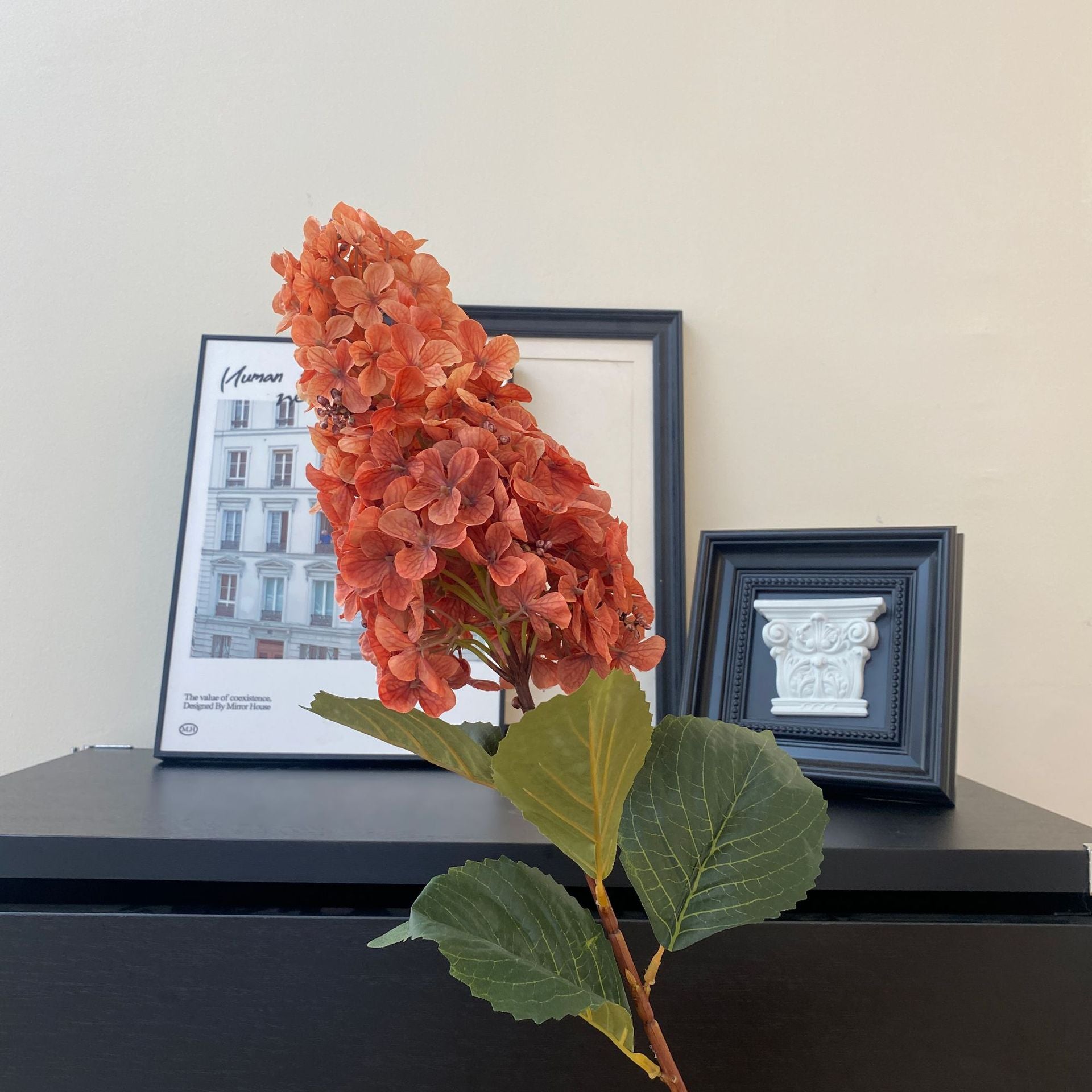 80 cm Künstliche Hortensien in Herbstfarben Herbst- & Winter-Wohnungdekoration Monet-Garten-Design