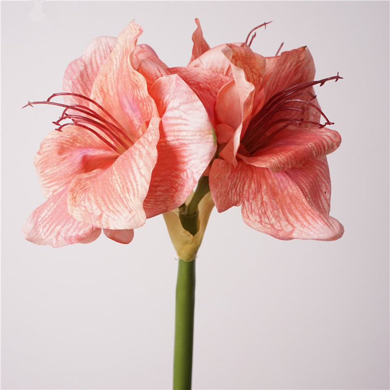 74 cm Weihnachts-Amaryllis mit Real Touch künstliche Christblume für festliche Dekoration