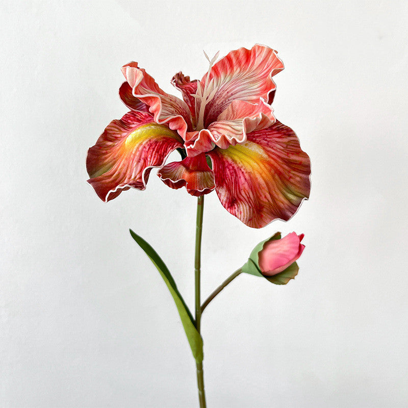 45 cm Künstliche Schwertlilien künstliche Iris – Ölmalerei-Schwertlilien und deutsche vintage Schwertlilien