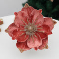 24 cm Premium Weihnachts-Christrose-Köpfe – Aus Samt
