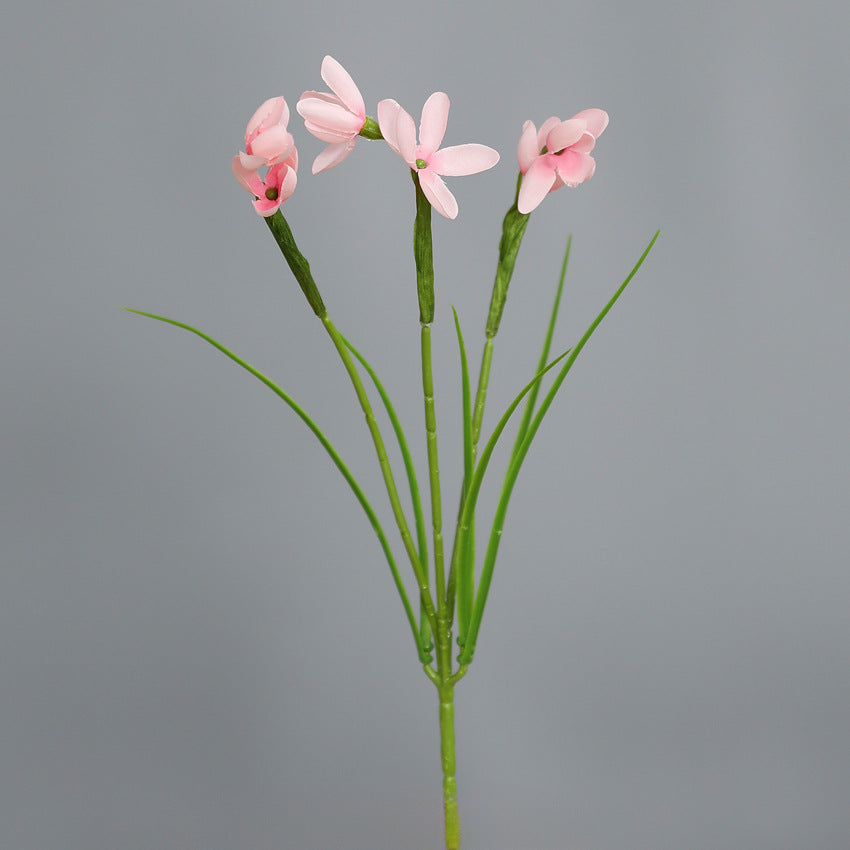 30cm Artifizielle Schneeglöckchen für Dreikönigstag, Stoffblütenkopf biegsam, religiöse Festdekoration