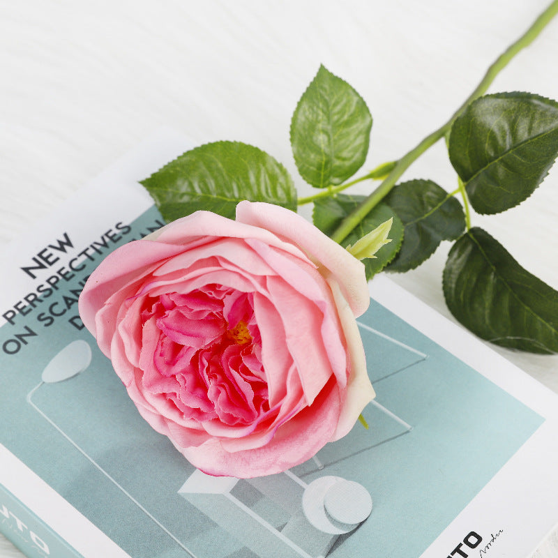 50 cm Maria Theresia Rosen mit Real-Touch-Stielen künstliche Blumen