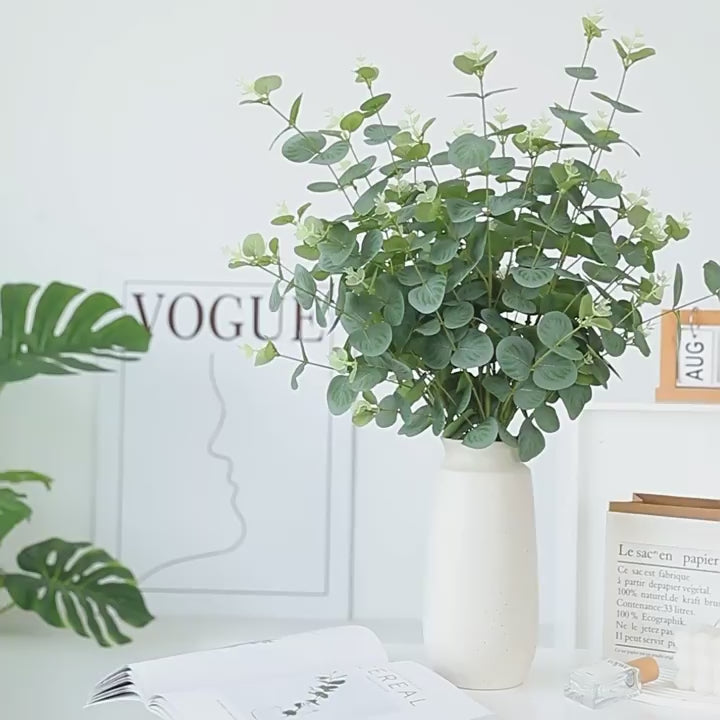 77 cm lange künstliche Eukalyptus-Zweige (mehrästig) – Für Arrangements
