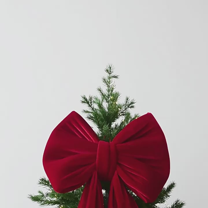 Übergroße Weihnachtsschleife aus Filz  Premium-Weihnachtsdekoration