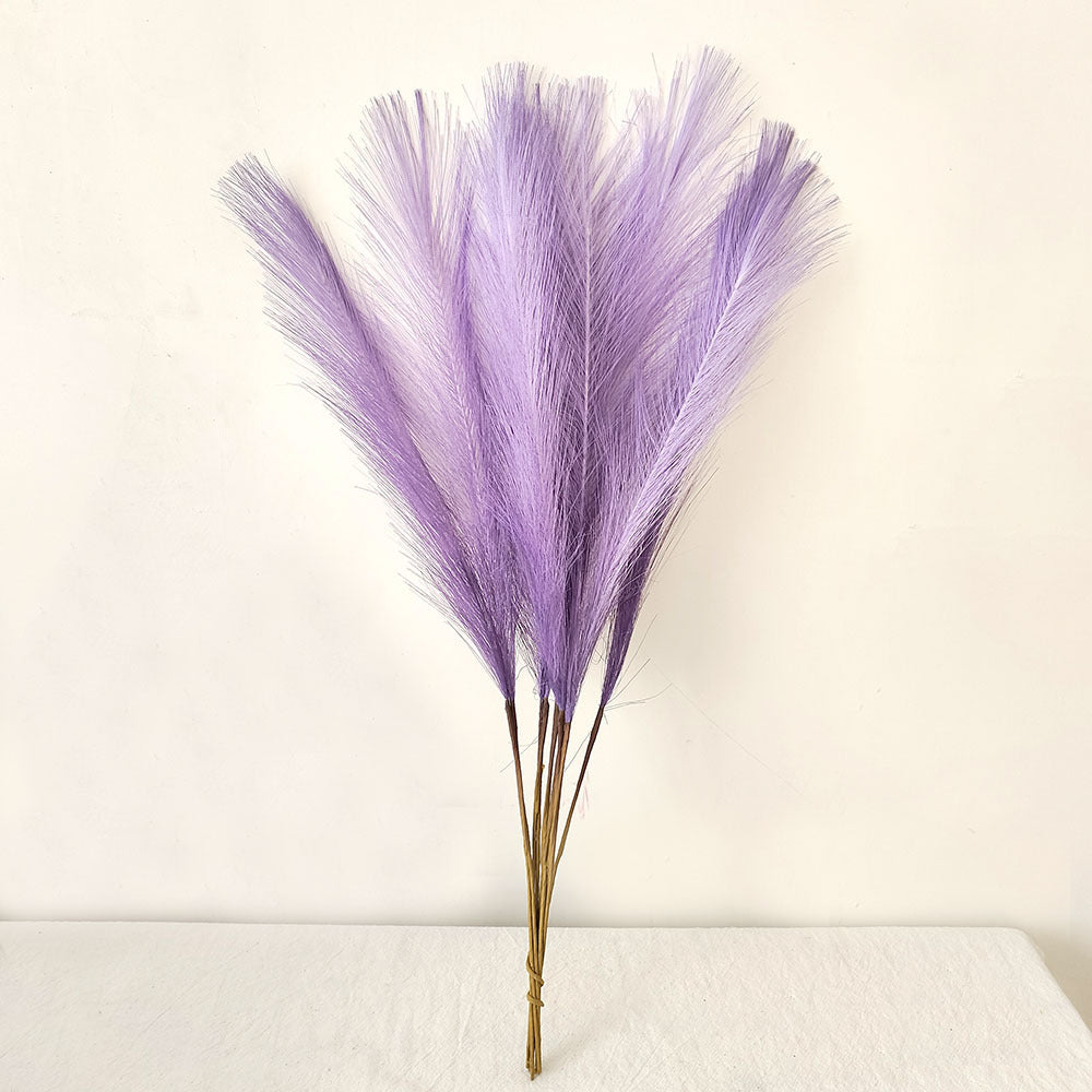 10 Stängel pro Bündel 55cm künstliches Pampasgras Schilf – Realistisches Kunstpflanzen für Arrangements, Home Decor, Wohnraumgestaltung & DIY-Dekoprojekte