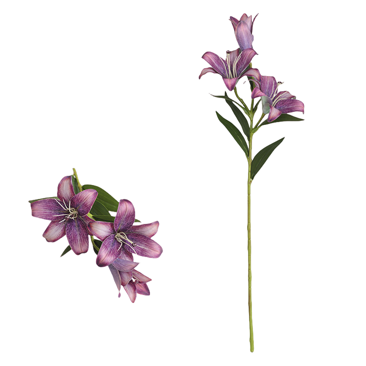 70 cm Vintage-Farbübergangs-Lilien mit angenehmer Textur für Hausdekoration