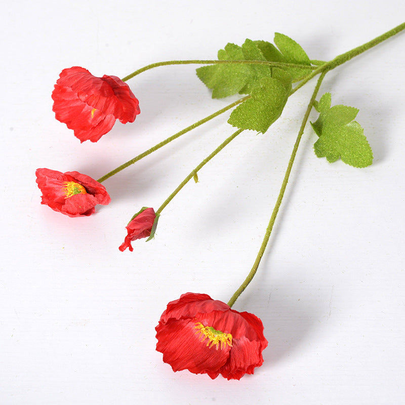 60cm künstliche Mohnblumen Realistische Kunstorchidee für Blumenarrangements, Home Decor, Bürodekoration, Hochzeitszentren, DIY-Projekte