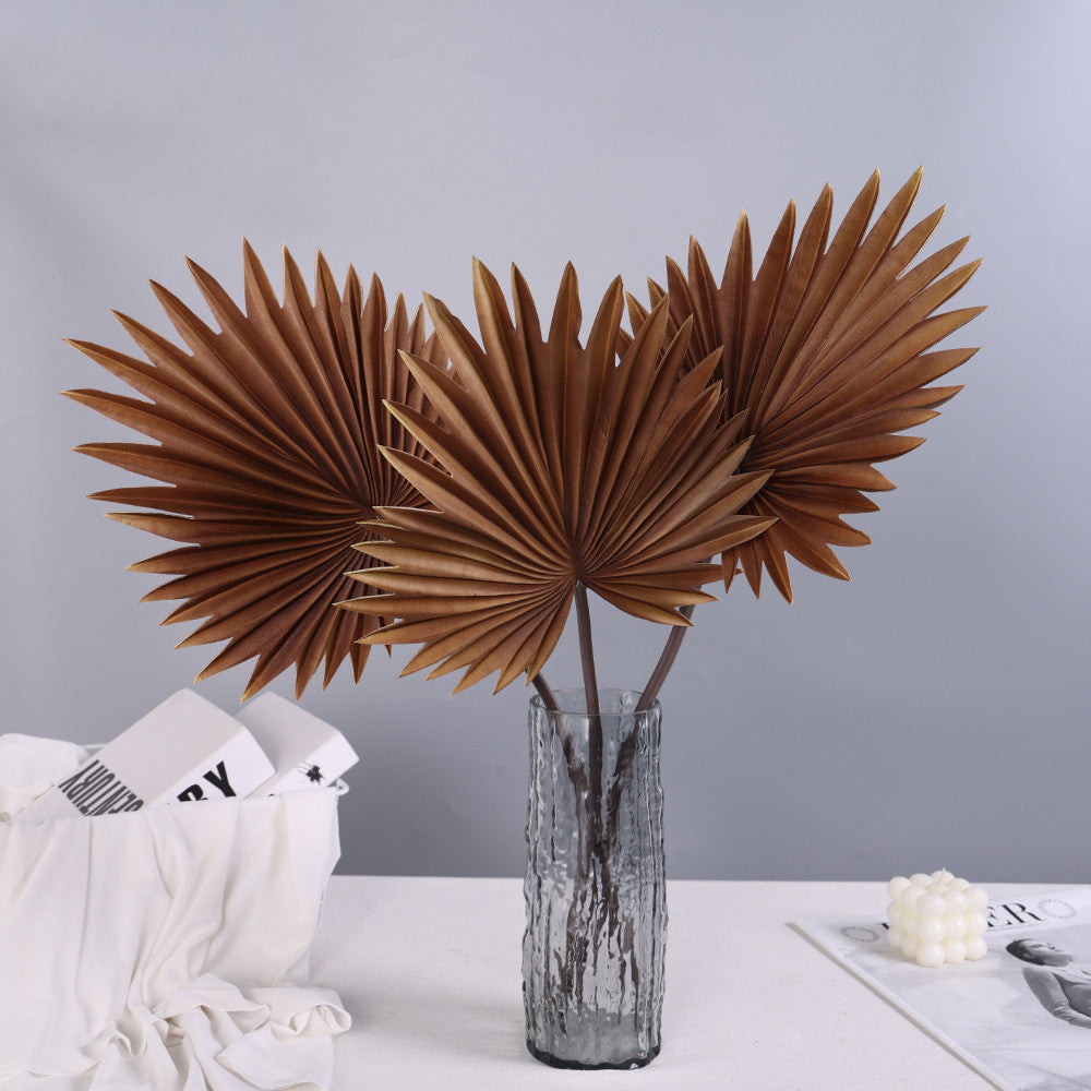 65 cm Künstliche Blumen Palmenschwertblätter & Touch-Fächerblätter