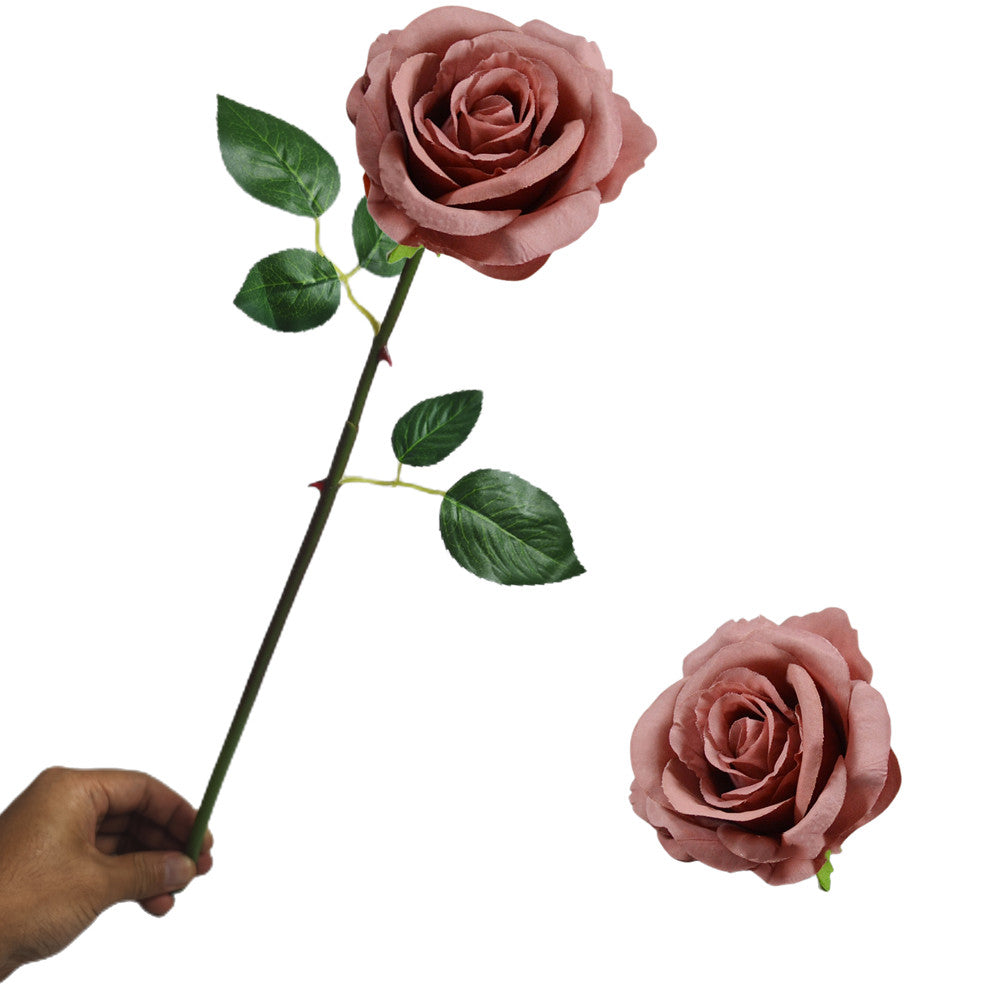 40 cm Künstliche Seidenrose | Silk Rose | Hochzeits- & Heimdekoration | 16 Farben