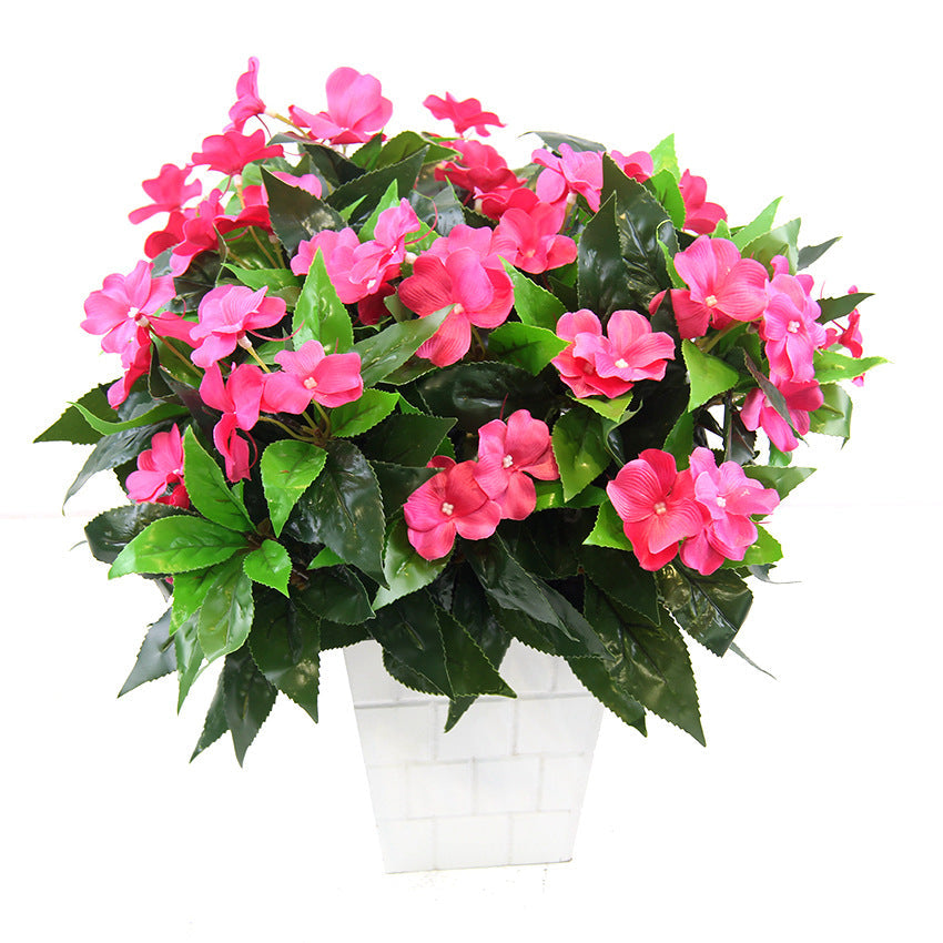Fleißiges Lieschen Kunstblumen UV-beständig | 10er Set | ca. 40 cm | Wetterfeste Deko für Balkon & Garten