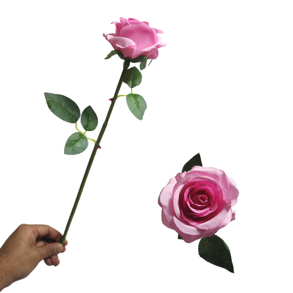 40 cm Künstliche Seidenrose | Silk Rose | Hochzeits- & Heimdekoration | 16 Farben