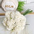 30 cm Künstliche Blüten 27 Blütenköpfe Ölmalerische Hydrangeen-Handstrauße
