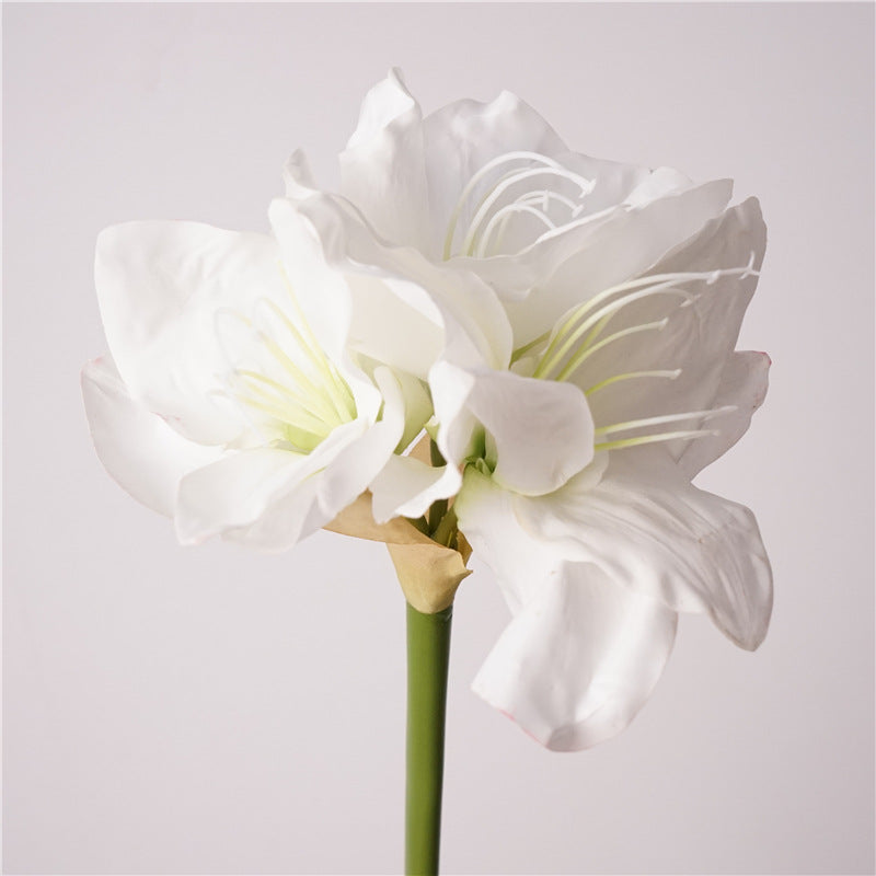 74 cm Weihnachts-Amaryllis mit Real Touch künstliche Christblume für festliche Dekoration