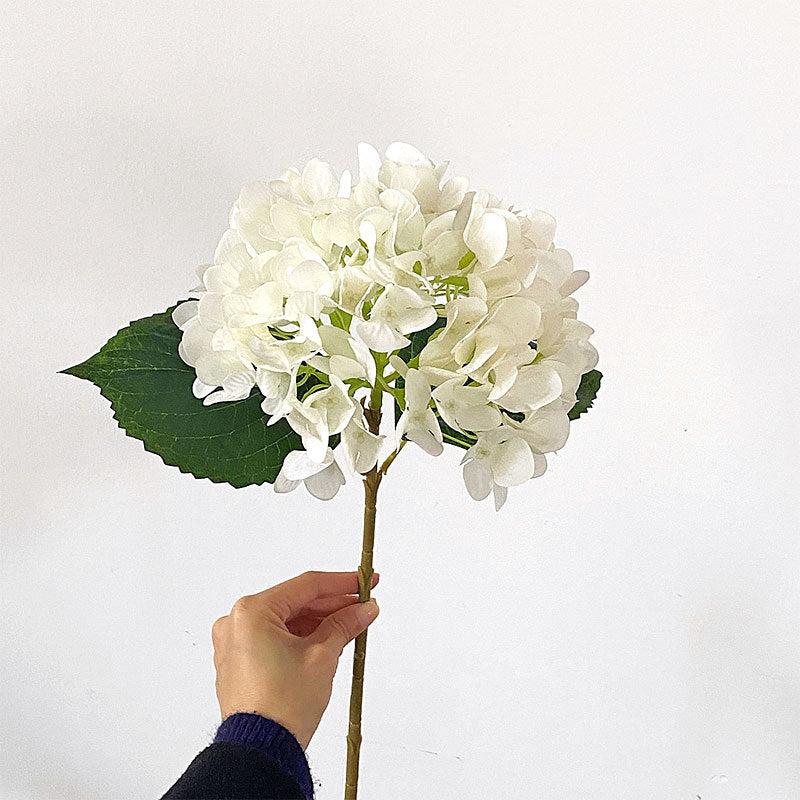 47 cm Künstliche Hortensien aus Seide | Künstliche Blumen für Heim- und Hochzeitsdekoration