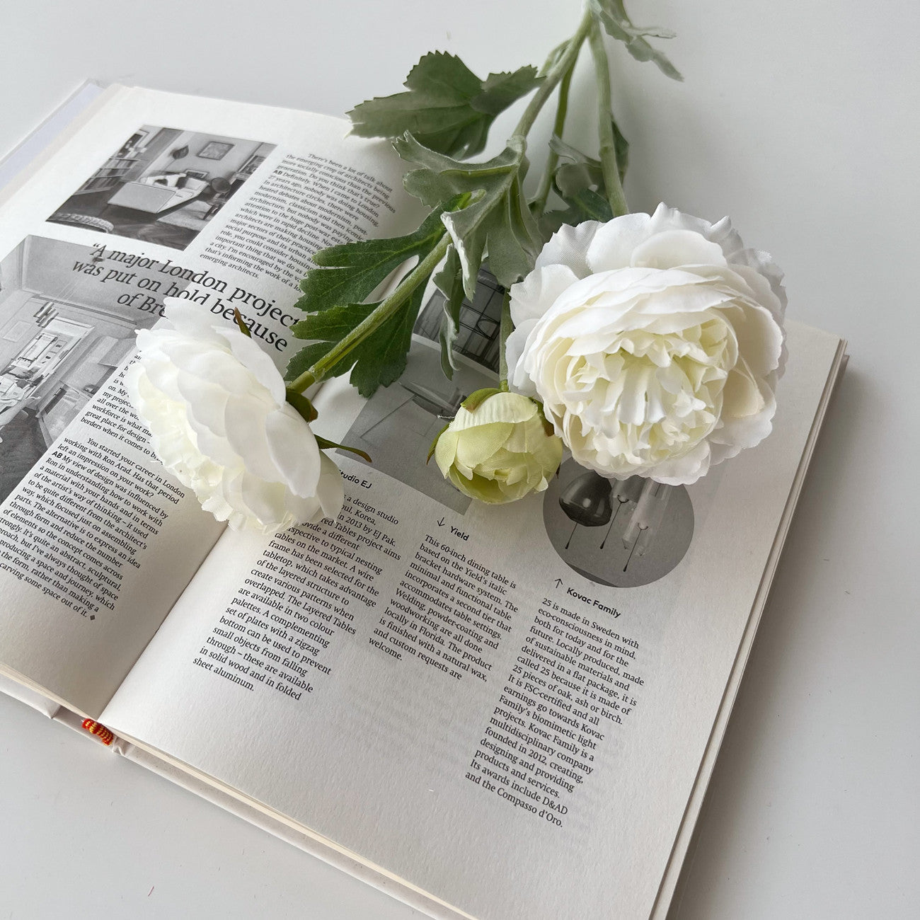 50cm künstliche Pfingstrose Realistische Kunstorchidee für Blumenarrangements, Home Decor, Bürodekoration, Hochzeitszentren, DIY-Projekte