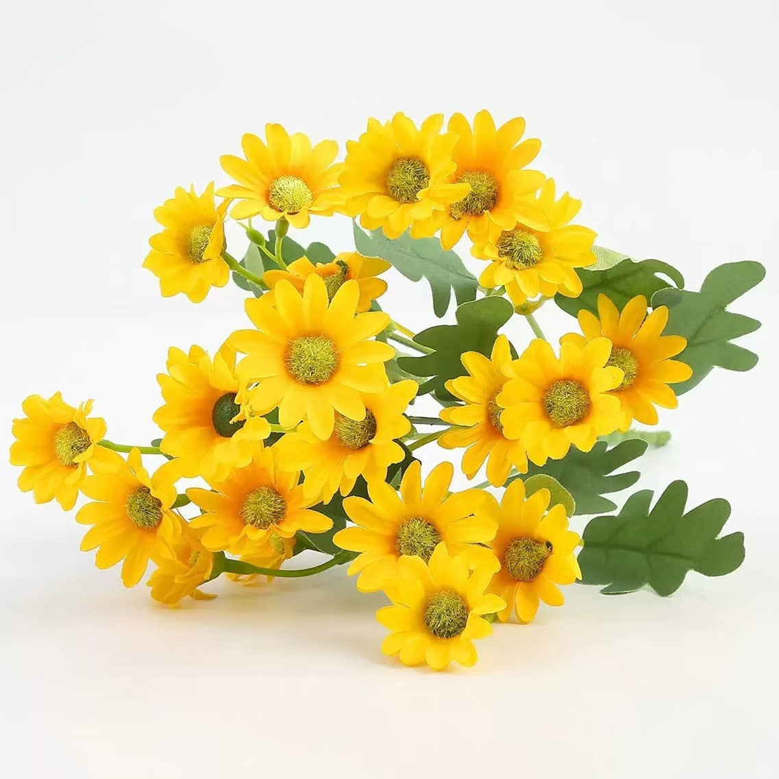 10 Bündel Draußen liegende künstliche Chrysanthemen mit UV-Schutz Außenblumen