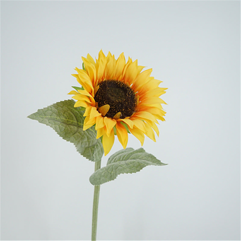 60cm künstliche Sonnenblume mit realistischem feuchtem Griffgefühl